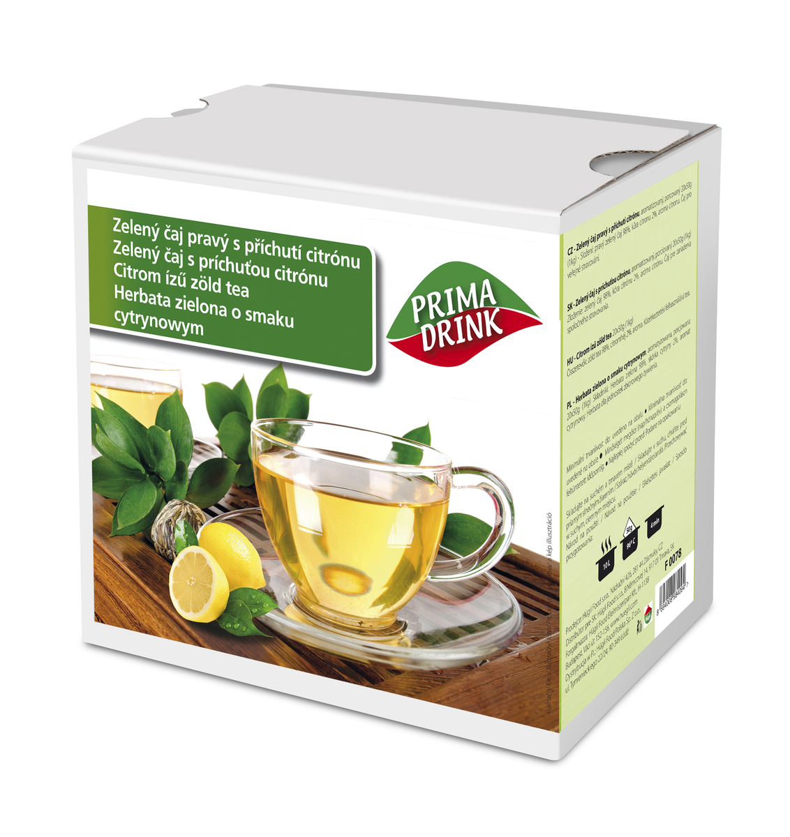 Zelený čaj s příchutí citrónu