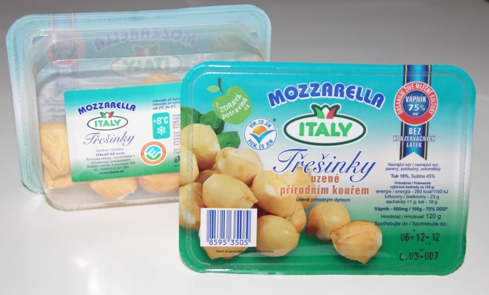 Mozzarella 10g třešinky uzené 120 g